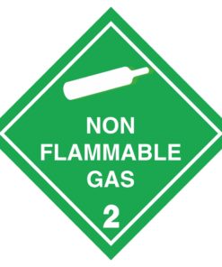 Non Flammable Gas (2) Hazard Symbol - GHS Diamond Sign