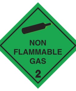 Non Flammable Gas (2) Hazard Symbol - GHS Diamond Sign
