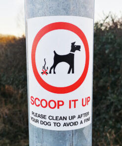 Alternative view of Scoop It Up - Dog Fouling Sign