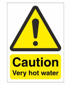 Caution Very Hot Water Sign