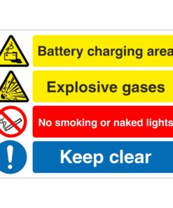 Battery Charging Area - Multi Sign