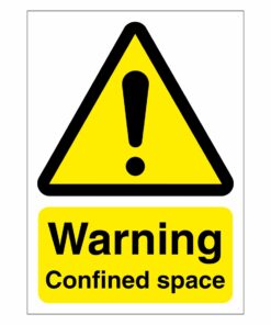 Warning Confined Space Sign