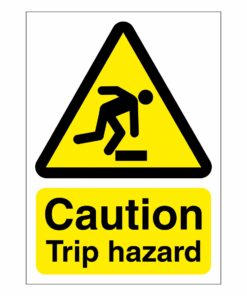 Caution Trip Hazard Sign