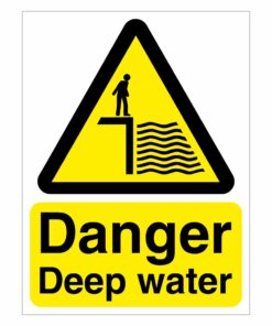 Danger Deep Water Sign