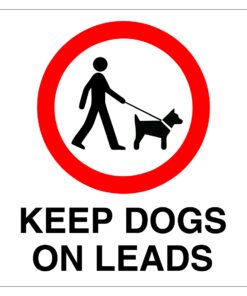 Keep Dogs On Leads Sign
