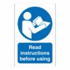 Read Instructions Before Using Sign