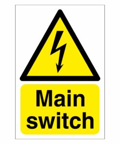 Main Switch Sign