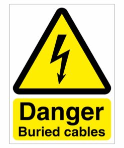 Danger Buried Cables Sign