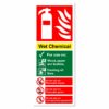 Wet Chemical Fire Extinguisher Identification Sign