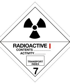 Radioactive I Class 7 Symbol - Hazard Sign