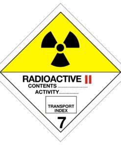 Radioactive II Class 7 Symbol - Hazard Sign