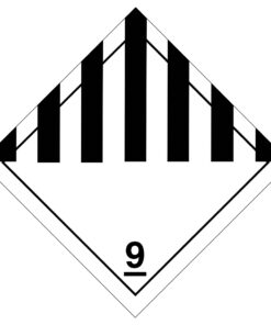 Miscellaneous Dangerous Substances Class 9 - Hazard Sign