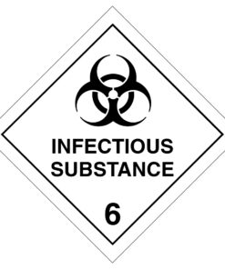 Infectious Substance 6 Symbol - Hazard Sign