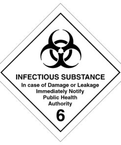 Infectious Substance 6 Symbol - Hazard Sign
