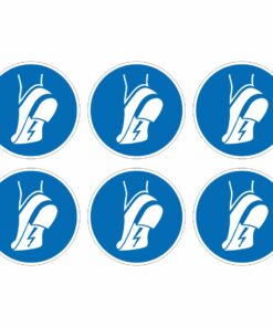 Wear Anti-Static Footwear Mandatory Symbol - Pack Of 6