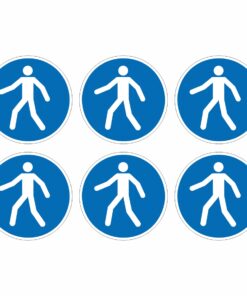 Use This Walkway Mandatory Symbol - Pack Of 6