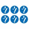 Disconnect Before Carrying Out Maintenance Or Repair Mandatory Symbol - Pack Of 6