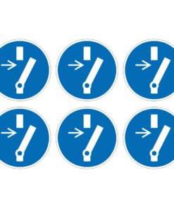 Disconnect Before Carrying Out Maintenance Or Repair Mandatory Symbol - Pack Of 6