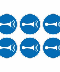 Sound Horn Mandatory Symbol - Pack Of 6