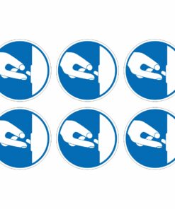 Switch On / Switch Off Mandatory Symbol - Pack Of 6