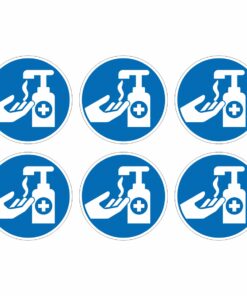 Use The Hand Sanitiser Mandatory Symbol - Pack Of 6