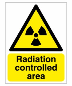 Radiation Controlled Area Sign