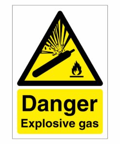 Danger Explosive Gas Sign