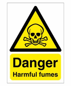 Danger Harmful Fumes Sign