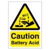 Caution Battery Acid Sign