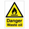 Danger Waste Oil Sign