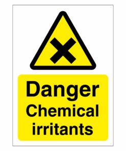 Danger Chemical Irritants Sign