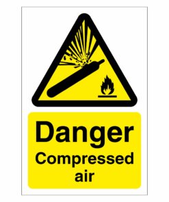 Danger Compressed Air Sign