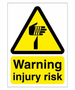 Warning Injury Risk Sign