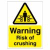 Warning Risk Of Crushing Sign