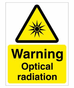 Warning Optical Radiation Sign