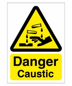 Danger Caustic Sign
