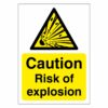 Caution Risk Of Explosion Sign