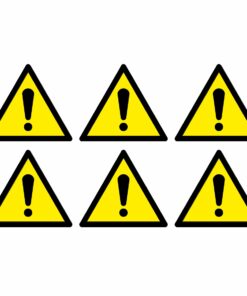 General Warning Symbol - Pack Of 6