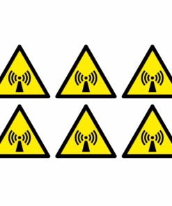 Non-Ionizing Radiation Warning Symbol - Pack Of 6