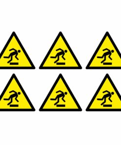 Floor Level Obstacle Warning Symbol - Pack Of 6