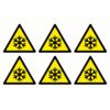 Low Temperature-Freezing Conditions Warning Symbol - Pack Of 6