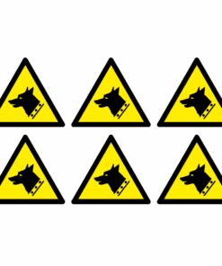 Guard Dog Warning Symbol - Pack Of 6