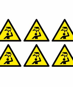 Overhead Obstacles Warning Symbol - Pack Of 6