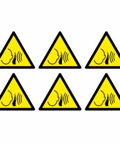 Sudden Loud Noise Warning Symbol - Pack Of 6
