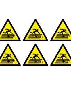 Fragile Roof Warning Symbol - Pack Of 6