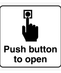 Push Button To Open Sign