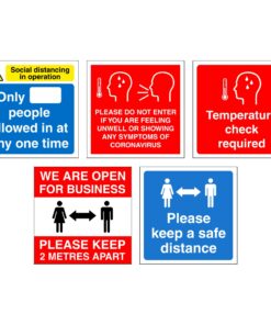 Covid-19 Signs (Pack of 5)