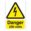 Danger 230 Volts Sign