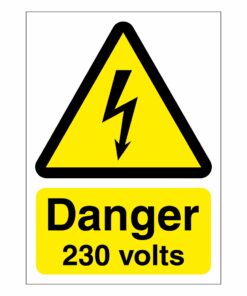 Danger 230 Volts Sign