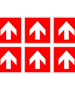 Fire Safety Directional Arrow Symbol - Pack Of 6